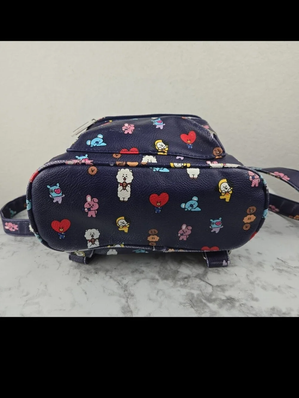 Bt21  Navy Character Mini Backpack